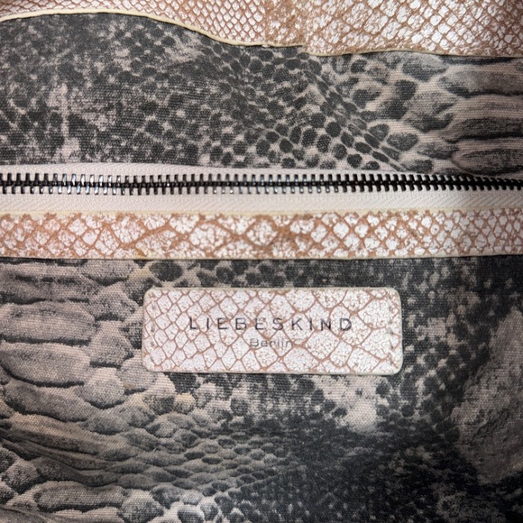 Liebskind Berlin snake embossed leather tote bag - Picture 8 of 13